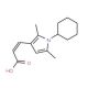 (2E)-3-(1-cyclohexyl-2,5-dimethyl-1H-pyrrol-3-yl)acrylic acid - chemical structure image