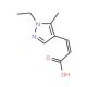 (2E)-3-(1-Ethyl-5-methyl-1H-pyrazol-4-yl)-acrylic acid - chemical structure image