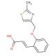 (2E)-3-{2-[(2-methyl-1,3-thiazol-4-yl)methoxy]phenyl}acrylic acid - chemical structure image
