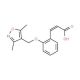(2E)-3-{2-[(3,5-dimethylisoxazol-4-yl)methoxy]phenyl}acrylic acid - chemical structure image