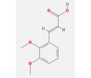 (2E)-3-(2,3-dimethoxyphenyl)acrylic acid (CAS 7461-60-1) - chemical structure image