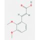 (2E)-3-(2,3-dimethoxyphenyl)acrylic acid (CAS 7461-60-1) - chemical structure image