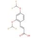 (2E)-3-[2,4-bis(difluoromethoxy)phenyl]acrylic acid - chemical structure image