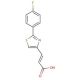 (2E)-3-[2-(4-fluorophenyl)-1,3-thiazol-4-yl]acrylic acid - chemical structure image