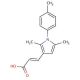 (2E)-3-[2,5-dimethyl-1-(4-methylphenyl)-1H-pyrrol-3-yl]acrylic acid - chemical structure image