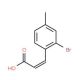 (2E)-3-(2-bromo-4-methylphenyl)acrylic acid - chemical structure image