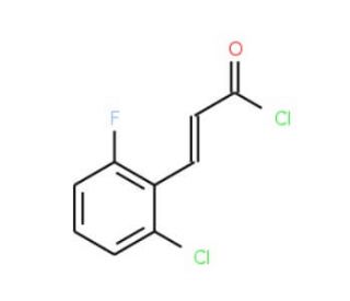 (2E)-3-(2-chloro-6-fluorophenyl)acryloyl chloride - chemical structure image