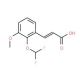 (2E)-3-[2-(difluoromethoxy)-3-methoxyphenyl]acrylic acid - chemical structure image