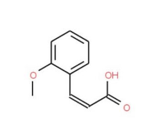 trans-2-Methoxycinnamic Acid (CAS 1011-54-7) - chemical structure image