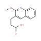 (2E)-3-(2-methoxyquinolin-3-yl)acrylic acid - chemical structure image