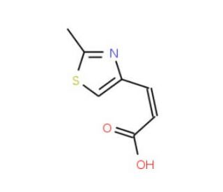 (2E)-3-(2-methyl-1,3-thiazol-4-yl)acrylic acid - chemical structure image