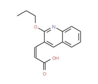 (2E)-3-(2-propoxyquinolin-3-yl)acrylic acid - chemical structure image