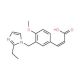 (2E)-3-{3-[(2-Ethyl-1H-imidazol-1-yl)methyl]-4-methoxyphenyl}acrylic acid - chemical structure image
