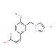 (2E)-3-{3-[(4-Bromo-1H-pyrazol-1-yl)methyl]-4-methoxyphenyl}acrylic acid - chemical structure image