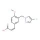 (2E)-3-{3-[(4-Chloro-1H-pyrazol-1-yl)methyl]-4-methoxyphenyl}acrylic acid - chemical structure image