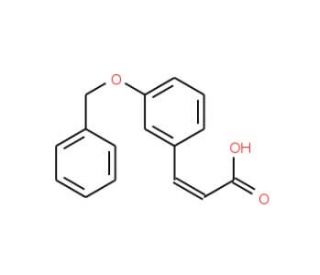 (2E)-3-[3-(benzyloxy)phenyl]acrylic acid - chemical structure image