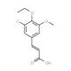 (2E)-3-(3-chloro-4-ethoxy-5-methoxyphenyl)acrylic acid - chemical structure image