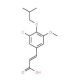 (2E)-3-(3-chloro-4-isobutoxy-5-methoxyphenyl)acrylic acid - chemical structure image