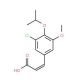(2E)-3-(3-chloro-4-isopropoxy-5-methoxyphenyl)acrylic acid - chemical structure image