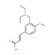 (2E)-3-{3-[(Diethylamino)methyl]-4-methoxyphenyl}acrylic acid - chemical structure image