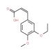 (2E)-3-(3-ethoxy-4-methoxyphenyl)acrylic acid - chemical structure image