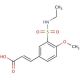 (2E)-3-{3-[(ethylamino)sulfonyl]-4-methoxyphenyl}acrylic acid - chemical structure image