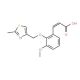 (2E)-3-{3-methoxy-2-[(2-methyl-1,3-thiazol-4-yl)methoxy]phenyl}acrylic acid - chemical structure image