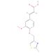 (2E)-3-{3-methoxy-4-[(2-methyl-1,3-thiazol-4-yl)methoxy]phenyl}acrylic acid - chemical structure image