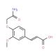 (2E)-3-[4-(2-Amino-2-oxoethoxy)-3-methoxyphenyl]-acrylic acid - chemical structure image
