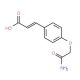 (2E)-3-[4-(2-Amino-2-oxoethoxy)phenyl]acrylic acid - chemical structure image