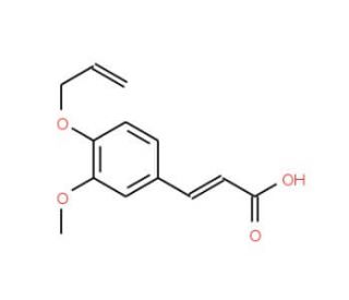(2E)-3-[4-(allyloxy)-3-methoxyphenyl]acrylic acid - chemical structure image
