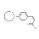 (2E)-3-(4-azepan-1-ylphenyl)acrylic acid - chemical structure image