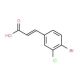 (2E)-3-(4-bromo-3-chlorophenyl)acrylic acid - chemical structure image