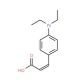 (2E)-3-[4-(Diethylamino)phenyl]acrylic acid (CAS 78776-25-7) - chemical structure image