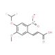 (2E)-3-[4-(difluoromethoxy)-5-methoxy-2-nitrophenyl]acrylic acid - chemical structure image