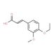 (2E)-3-(4-ethoxy-3-methoxyphenyl)acrylic acid (CAS 144878-40-0) - chemical structure image