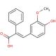 (2E)-3-(4-hydroxy-3-methoxyphenyl)-2-phenylacrylic acid - chemical structure image