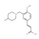 (2E)-3-{4-Methoxy-3-[(4-methylpiperidin-1-yl)-methyl]phenyl}acrylic acid - chemical structure image