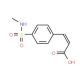 (2E)-3-{4-[(methylamino)sulfonyl]phenyl}acrylic acid - chemical structure image