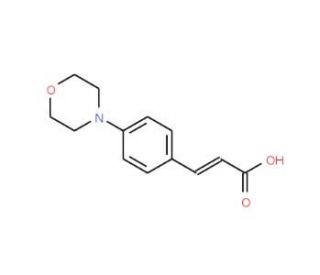 (2E)-3-(4-morpholin-4-ylphenyl)acrylic acid (CAS 66377-37-5) - chemical structure image