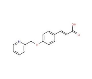 (2E)-3-[4-(pyridin-2-ylmethoxy)phenyl]acrylic acid - chemical structure image