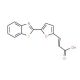 (2E)-3-[5-(1,3-benzothiazol-2-yl)-2-furyl]acrylic acid (CAS 64154-13-8) - chemical structure image