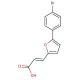 (2E)-3-[5-(4-bromophenyl)-2-furyl]acrylic acid - chemical structure image