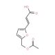(2E)-3-{5-[(acetyloxy)methyl]-2-furyl}acrylic acid (CAS 38898-02-1) - chemical structure image