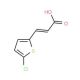 (2E)-3-(5-chlorothien-2-yl)acrylic acid - chemical structure image