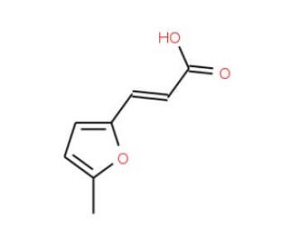 (2E)-3-(5-methyl-2-furyl)acrylic acid (CAS 14779-25-0) - chemical structure image