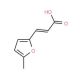 (2E)-3-(5-methyl-2-furyl)acrylic acid (CAS 14779-25-0) - chemical structure image