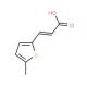 (2E)-3-(5-methylthien-2-yl)acrylic acid - chemical structure image