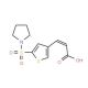 (2E)-3-[5-(pyrrolidine-1-sulfonyl)thiophen-3-yl]prop-2-enoic acid - chemical structure image