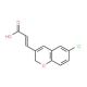(2E)-3-(6-chloro-2H-chromen-3-yl)acrylic acid - chemical structure image